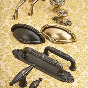 A table with many different types of handles