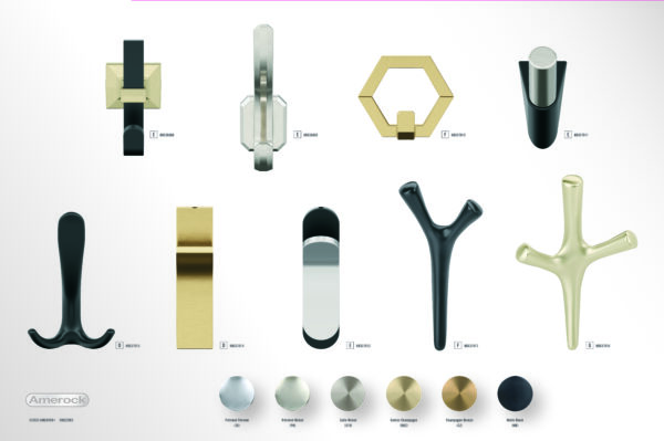 A bunch of different types of handles and knobs